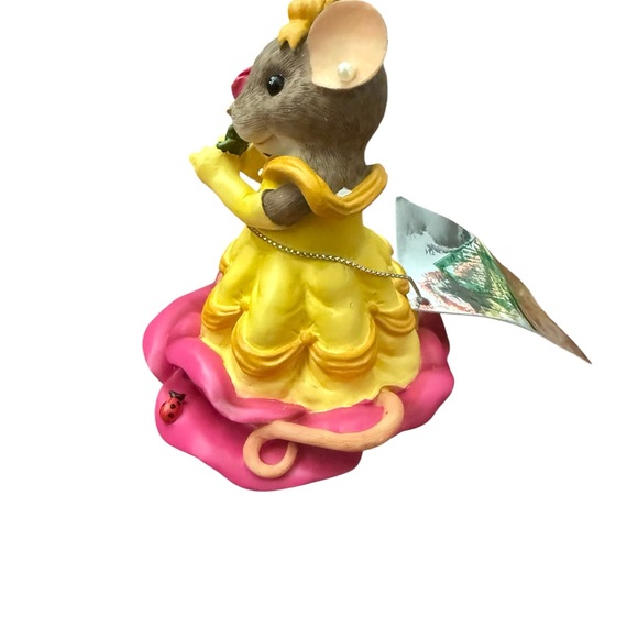 RARE Charming Tails Disney Princess Belle Beauty & The Beast 2008 Figurine NWT - Picture 2 of 6